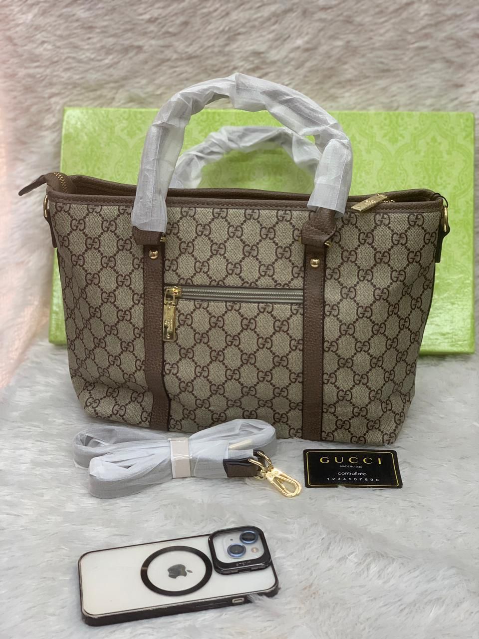 Gucci Opulence: Ophidia Series 12A Quality Tote with Signature Dust Cover
